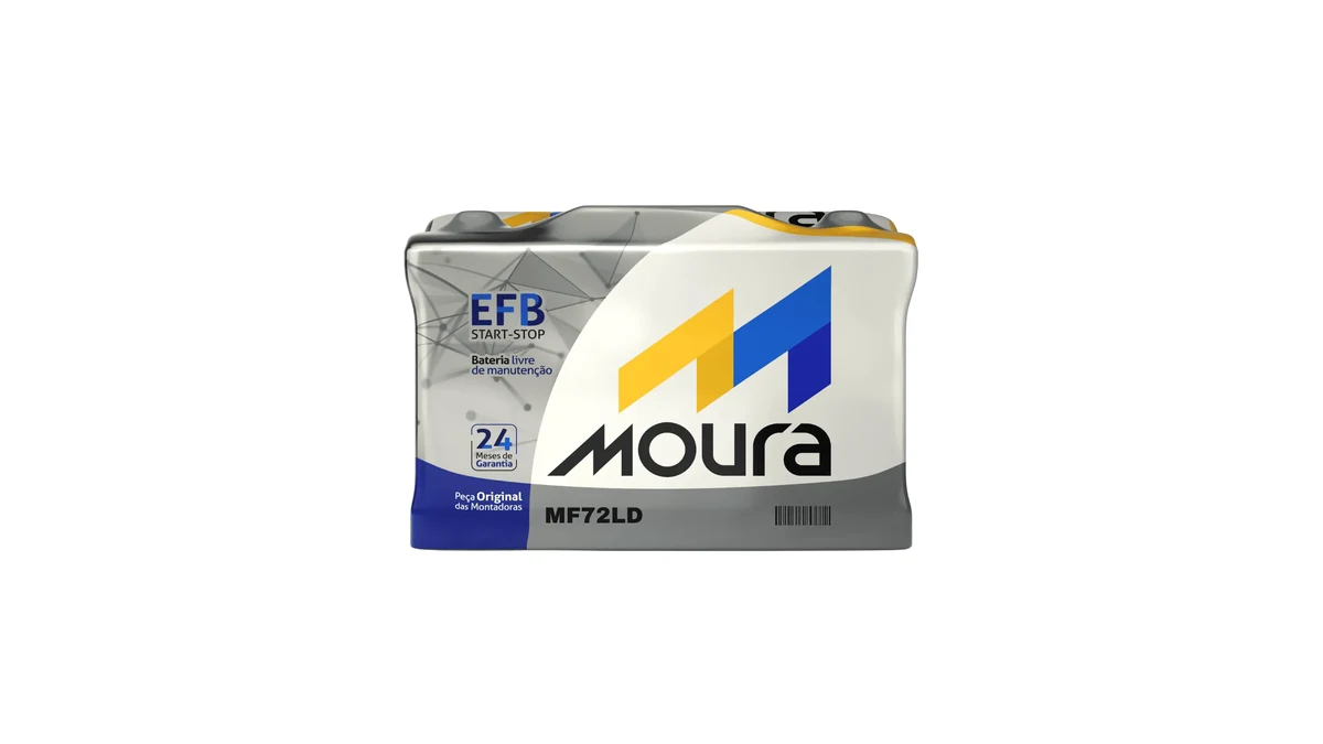 Bateria Moura 72Ah EFB Start-Stop, entrega e instalação em Americana
