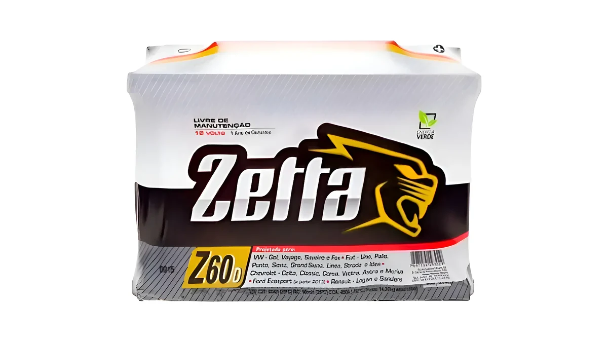 Bateria Zetta 60Ah Z60D, entrega e instalação em Americana